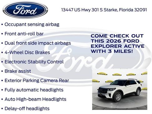 New 2026 Ford Explorer Active RWD image 30