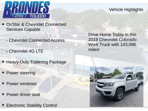 Used 2019 Chevrolet Colorado W/T w/ Custom Special Edition AWD/4WD image 17