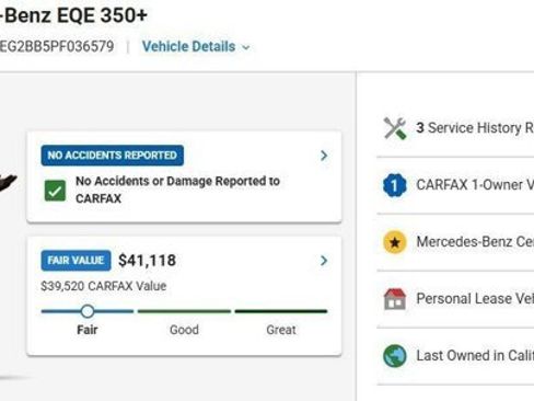 Certified 2023 Mercedes-Benz EQE 350+ Sedan image 3