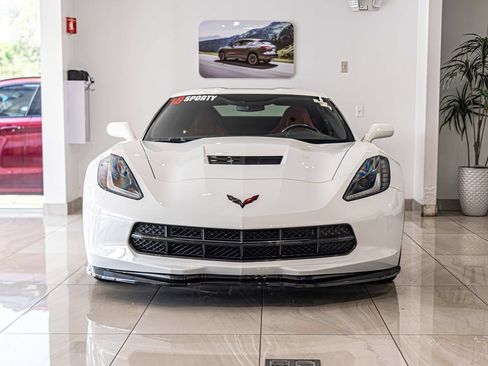 Used 2019 Chevrolet Corvette Stingray Coupe w/ Carbon Flash Badge Package RWD image 2