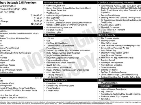 Used 2019 Subaru Outback 2.5i Premium image 16