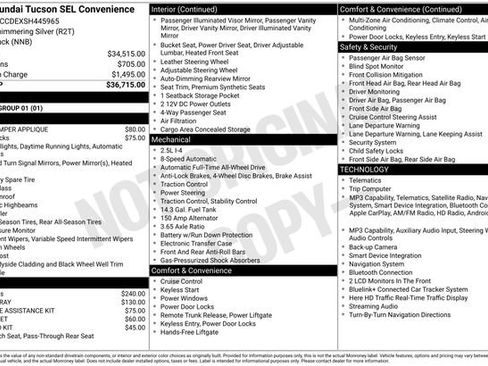 Certified 2025 Hyundai Tucson SEL AWD/4WD image 4