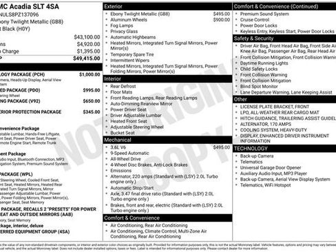 Used 2023 GMC Acadia SLT w/ Technology Package image 33