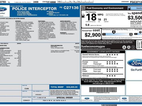 Used 2015 Ford Explorer 4WD Police Interceptor image 2