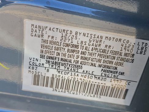 New 2026 Nissan Sentra SL image 22