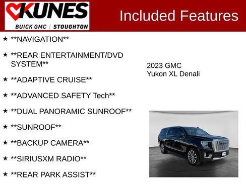 Used 2023 GMC Yukon XL Denali w/ LPO, Floor Liner Package AWD/4WD image 2