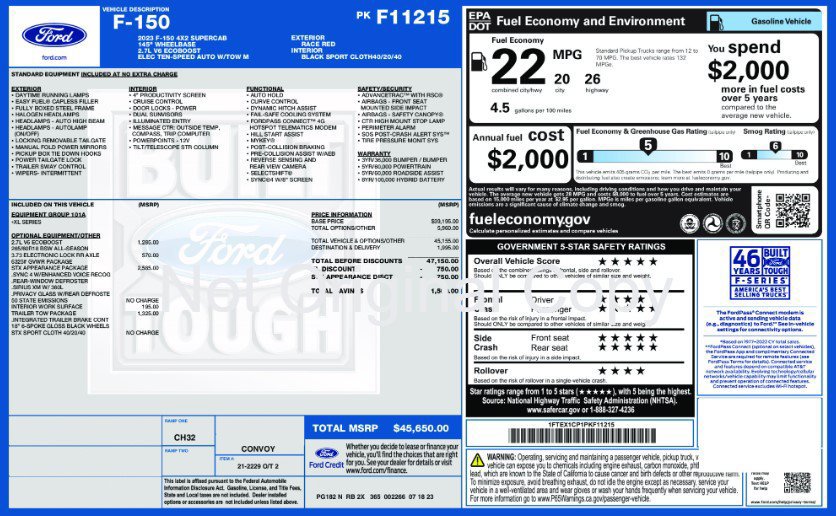 Used 2023 Ford F150 XL w/ STX Appearance Package RWD image 9