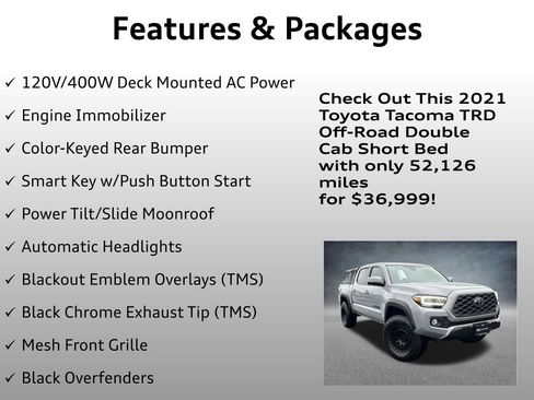 Used 2021 Toyota Tacoma TRD Off-Road w/ TRD Premium Off Road Package image 16