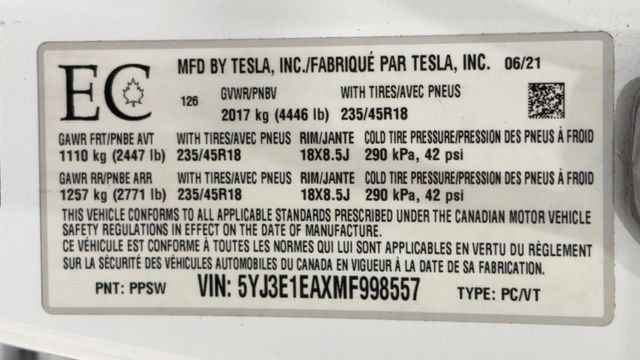 Used 2021 Tesla Model 3 Standard Range Plus RWD image 40