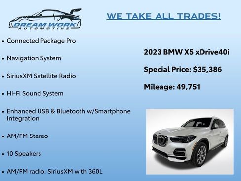 Used 2023 BMW X5 xDrive40i w/ Premium Package image 2