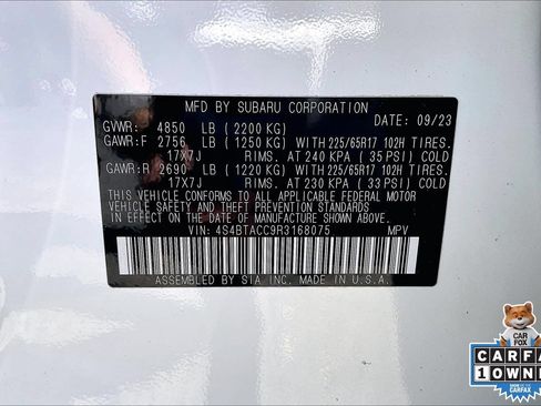 Certified 2024 Subaru Outback Premium w/ Popular Package #1A AWD/4WD image 33