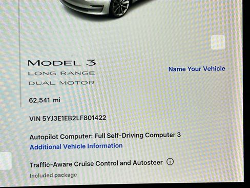 Used 2020 Tesla Model 3 Long Range AWD/4WD image 8