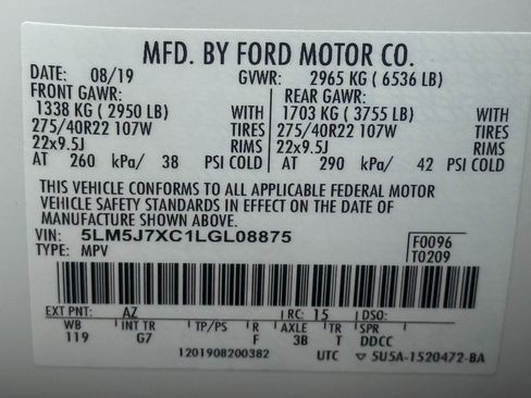 Used 2020 Lincoln Aviator Reserve w/ Equipment Group 202A AWD/4WD image 39