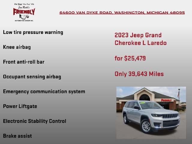 Used 2023 Jeep Grand Cherokee L Laredo w/ Luxury Tech Group I AWD/4WD image 25