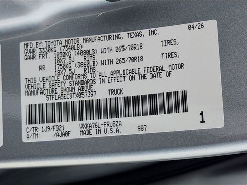 New 2026 Toyota Tundra SR5 AWD/4WD image 28