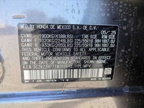 New 2026 Honda HR-V EX-L image 24