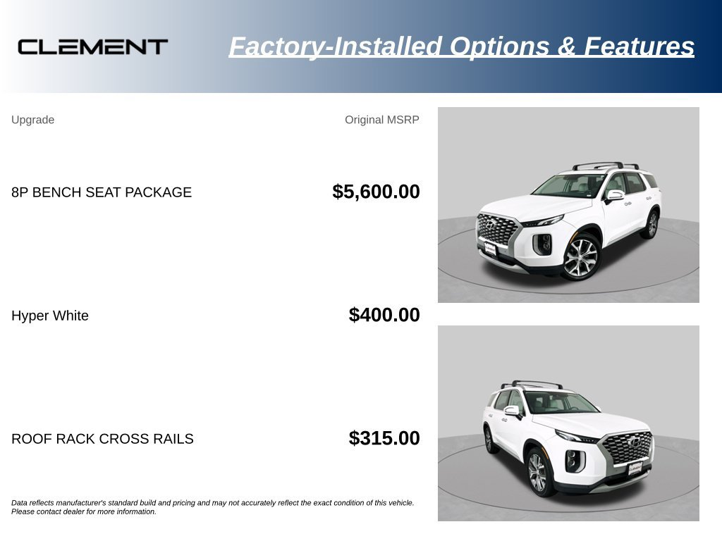 Used 2022 Hyundai Palisade SEL w/ 8P Bench Seat Package FWD image 15