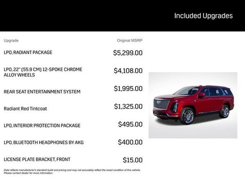 New 2026 Cadillac Escalade Luxury w/ LPO, Radiant Package image 3