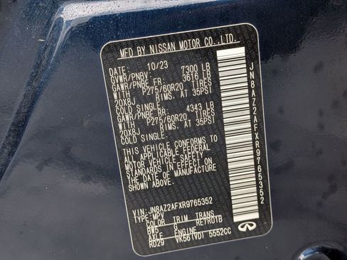 Used 2024 INFINITI QX80 Luxe image 37