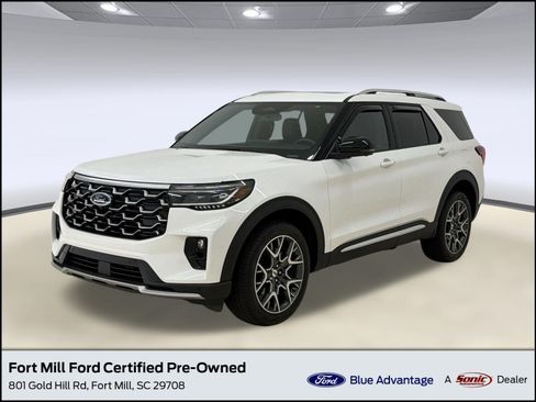 Certified 2025 Ford Explorer Platinum w/ Ultimate Package AWD/4WD image 1