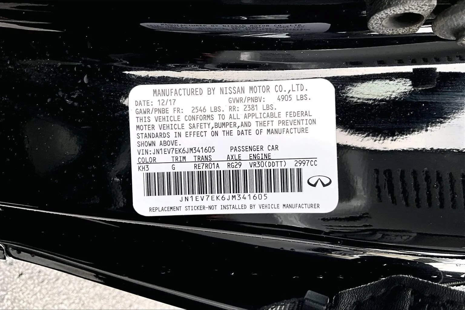 Used 2018 INFINITI Q60 3.0t Luxe RWD image 3