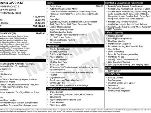 Used 2023 Genesis GV70 2.5T w/ Advanced Package image 30