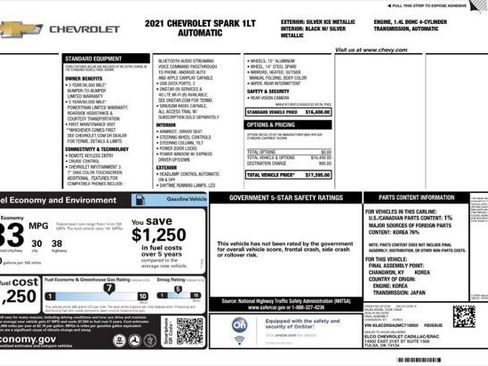 Used 2021 Chevrolet Spark LT image 4