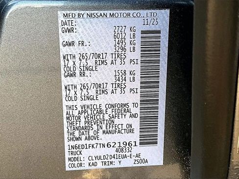 New 2026 Nissan Frontier PRO-4X image 8