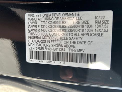 Used 2023 Honda Odyssey EX-L image 30
