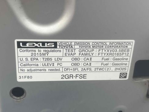 Used 2015 Lexus RC 350 w/ F Sport w/Summer Tires image 13