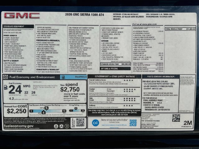 New 2026 GMC Sierra 1500 AT4 w/ AT4 Premium Package AWD/4WD image 21