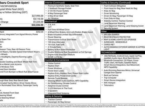 Used 2023 Subaru Crosstrek 2.5i Sport image 43