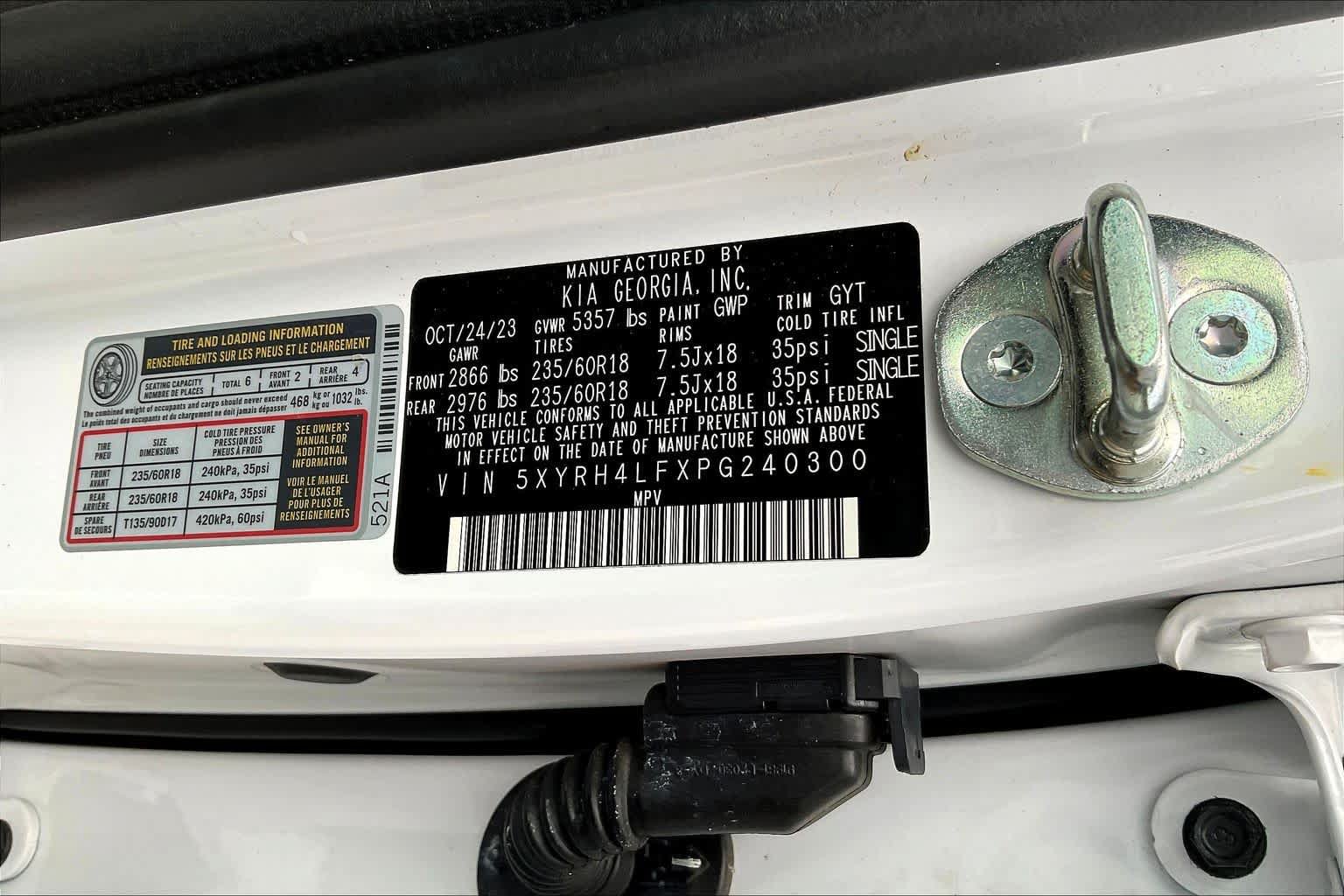 Used 2023 Kia Sorento EX w/ Panoramic Sunroof Package FWD image 35