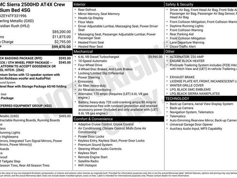 New 2026 GMC Sierra 2500 AT4X w/ LPO, Black Badging Package AWD/4WD image 6