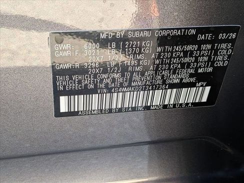 New 2026 Subaru Ascent Touring image 19