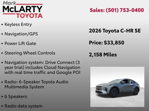 Certified 2026 Toyota C-HR AWD/4WD image 16