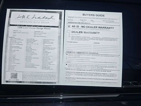 Used 2026 Land Rover Range Rover Velar Dynamic SE AWD/4WD image 16