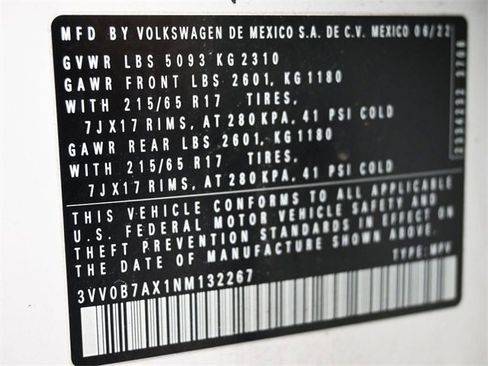 Used 2022 Volkswagen Tiguan S image 7