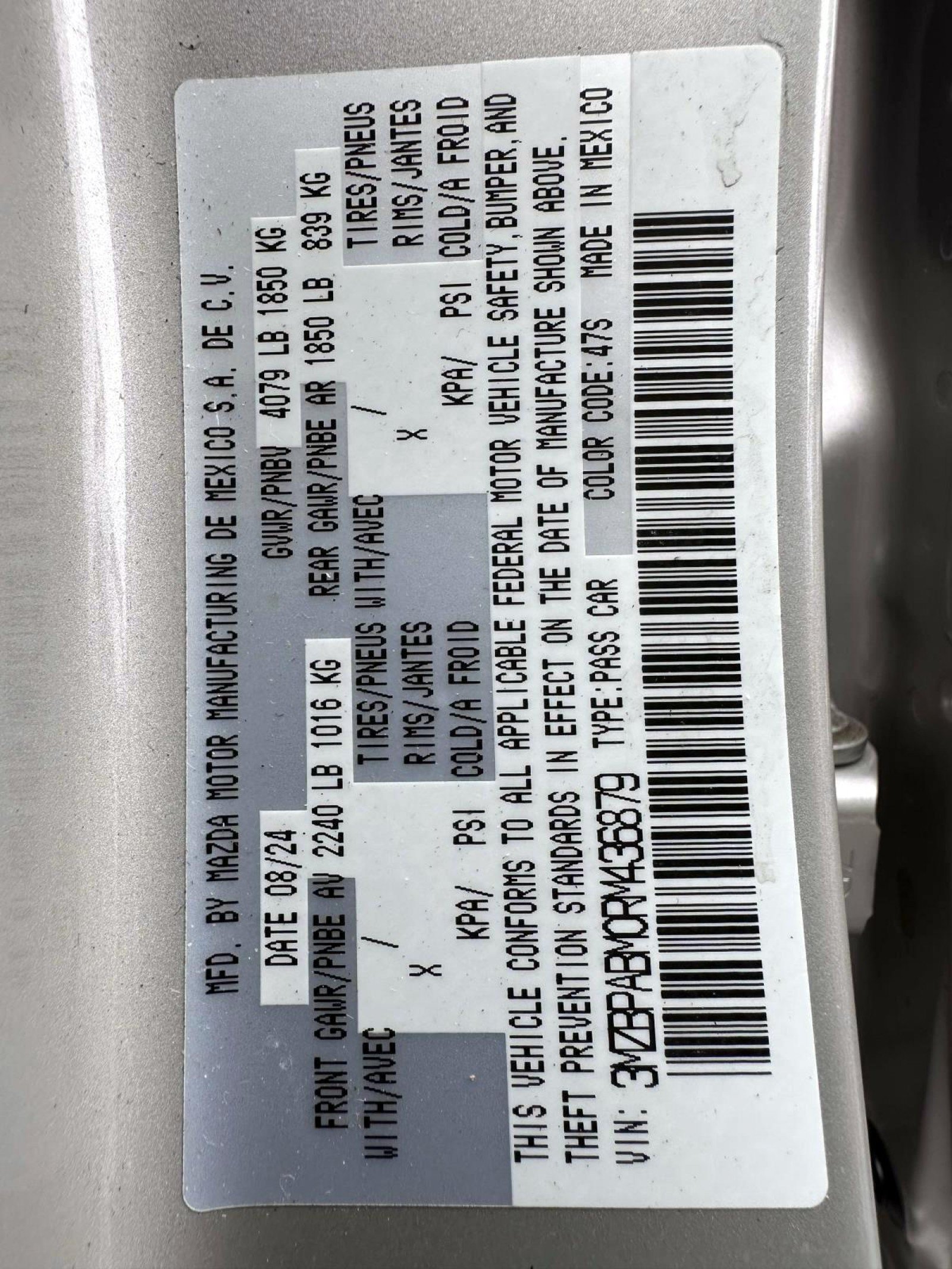 Used 2024 MAZDA MAZDA3 s FWD image 30