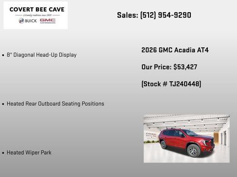 New 2026 GMC Acadia AT4 w/ Luxury Package AWD/4WD image 13