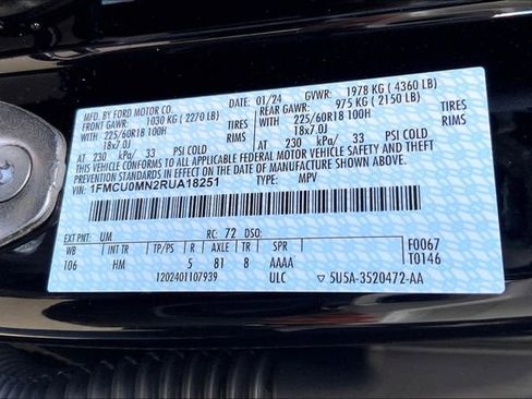 New 2024 Ford Escape ST-Line w/ Tech Pack #1 image 13