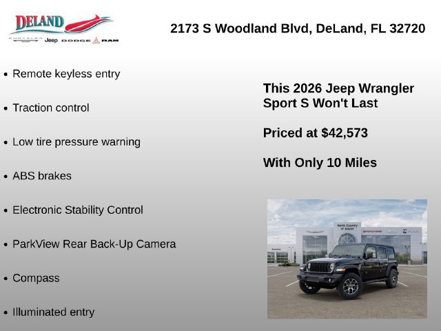 New 2026 Jeep Wrangler Unlimited Sport AWD/4WD image 7