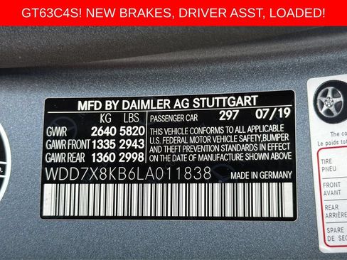 Used 2020 Mercedes-Benz AMG GT 63 S image 27
