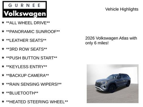 New 2026 Volkswagen Atlas Peak Edition AWD/4WD image 7