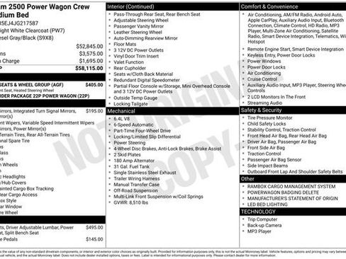 Used 2018 RAM 2500 Power Wagon w/ Heated Seats & Wheel Group image 14