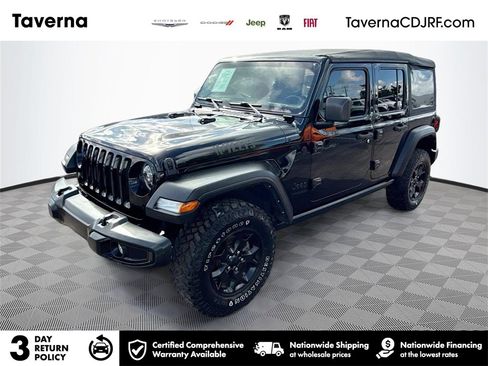 Used 2022 Jeep Wrangler Unlimited Willys image 1