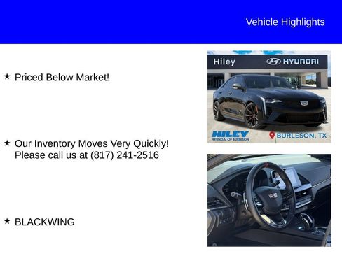 Used 2022 Cadillac CT4 V Blackwing w/ Driver Assist Package image 9