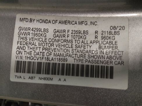 Used 2020 Honda Accord LX image 33