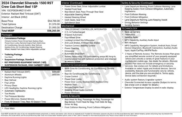 Used 2024 Chevrolet Silverado 1500 RST AWD/4WD image 34