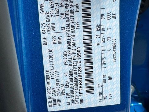 New 2025 Ford Ranger XLT w/ Equipment Group 301A High image 44